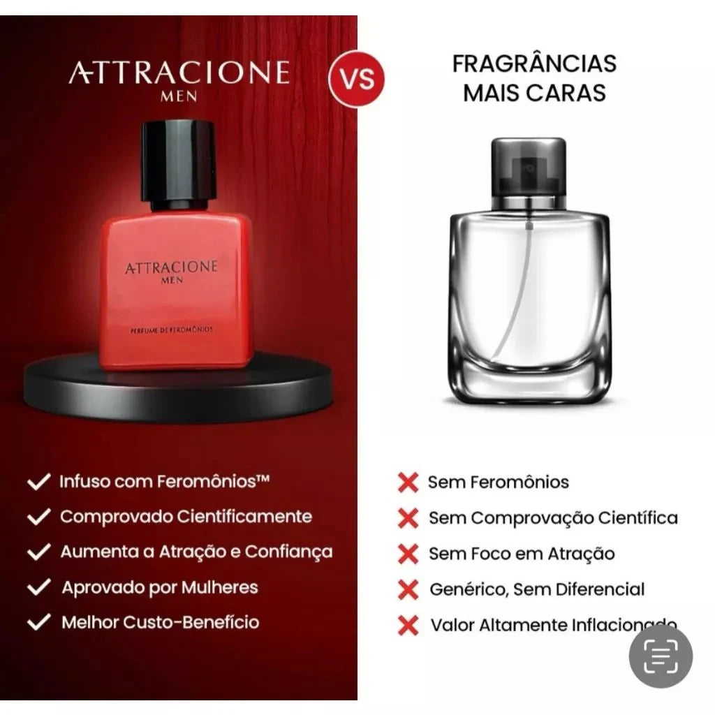 Attraciate Men 25ml Pheromone Perfume for Men, Long Lasting Masculine Fragrance, Eau de Parfum for Daily Wear & Date Night