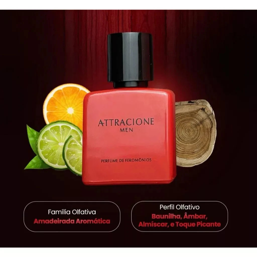 Attraciate Men 25ml Pheromone Perfume for Men, Long Lasting Masculine Fragrance, Eau de Parfum for Daily Wear & Date Night