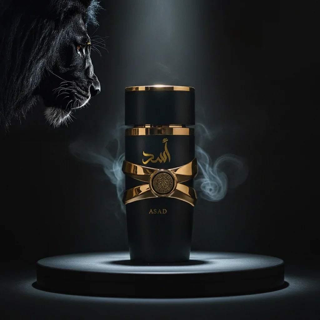 Asad Men's Perfume 100ml-Lasting fragrance, Woody and spicy notes, authentic Arabic fragrance.