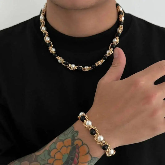 Kit Colar + Pulseira Premium Masculino