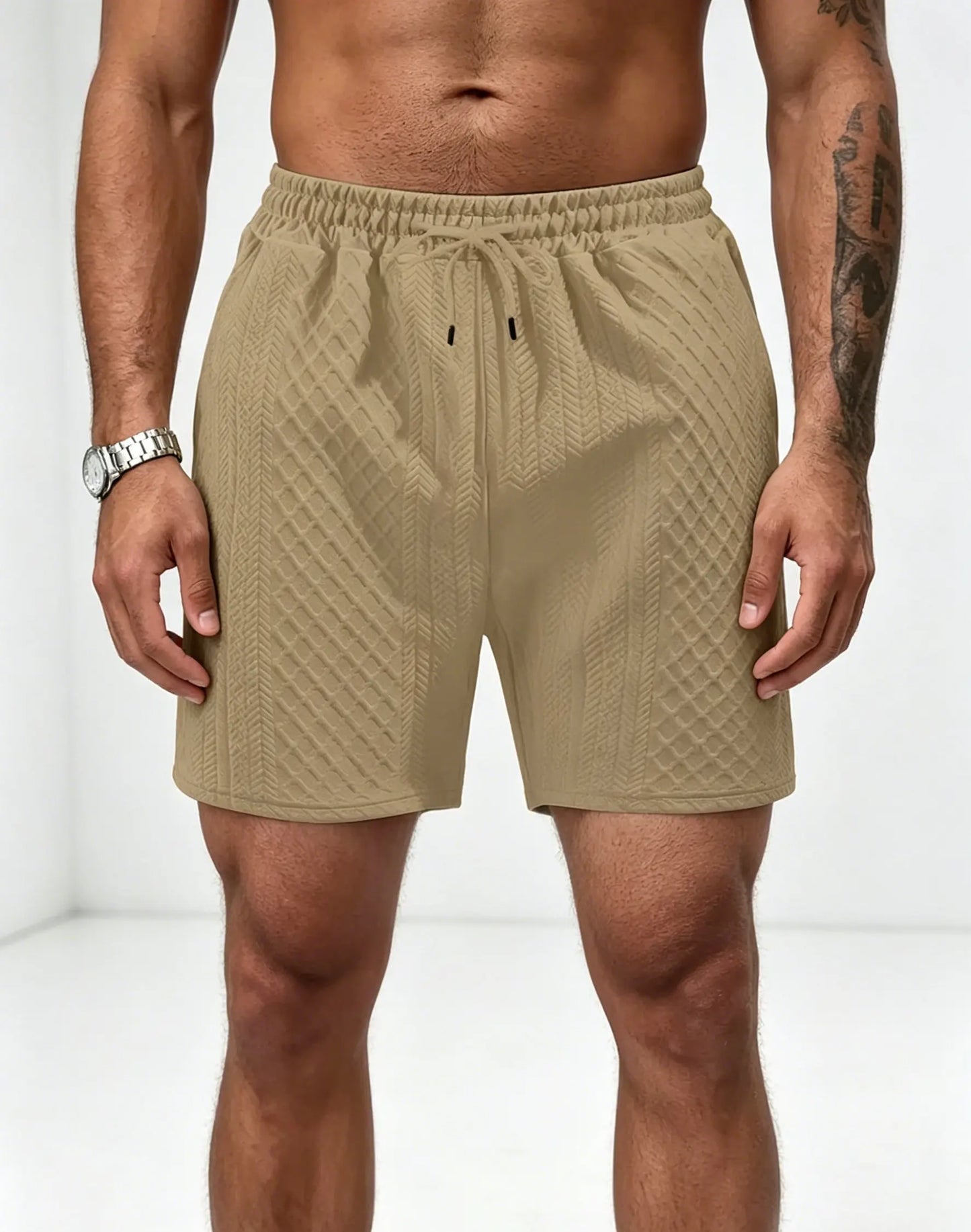 Short Casual Masculino em Malha Texturizada Premium