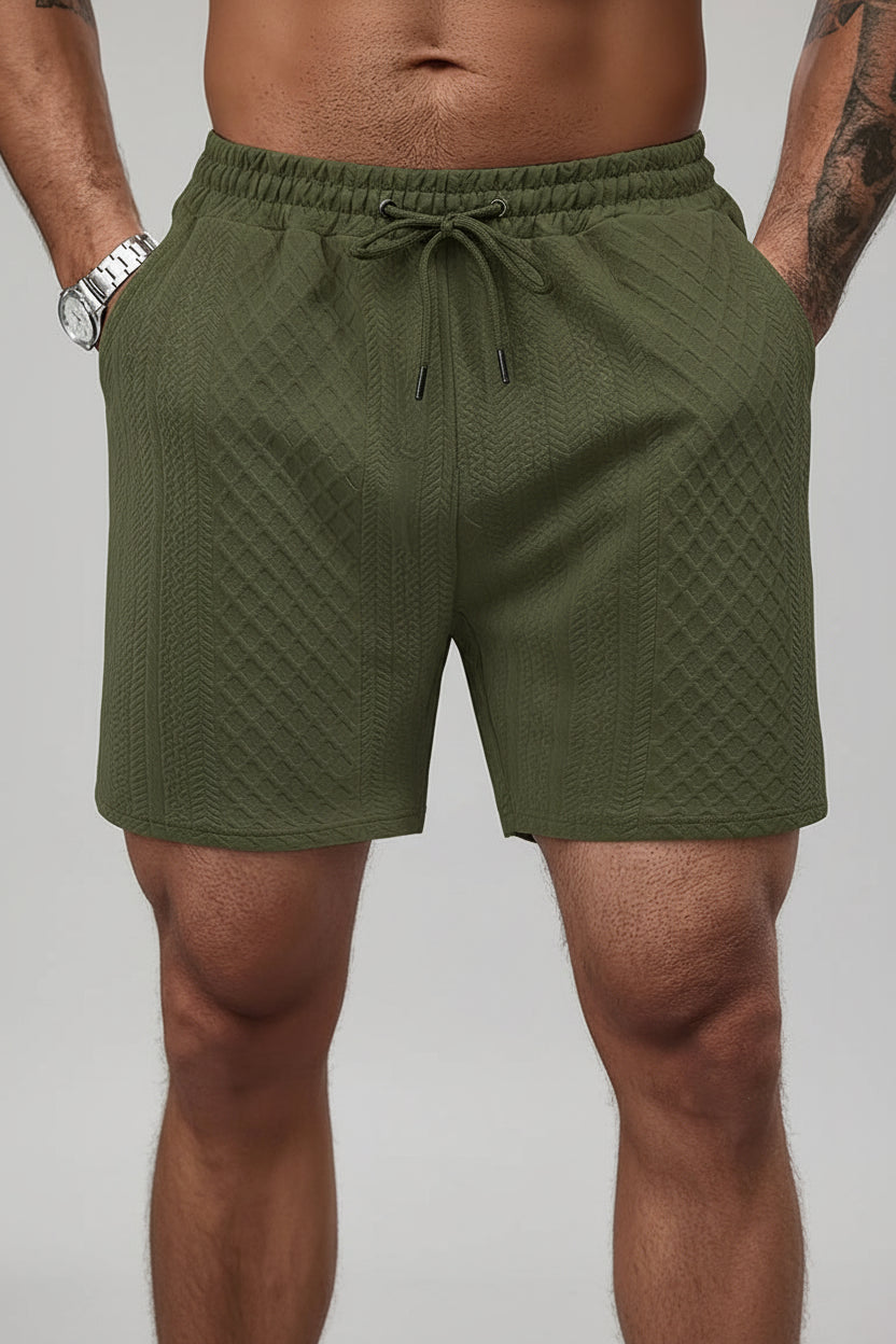 Short Casual Masculino em Malha Texturizada Premium